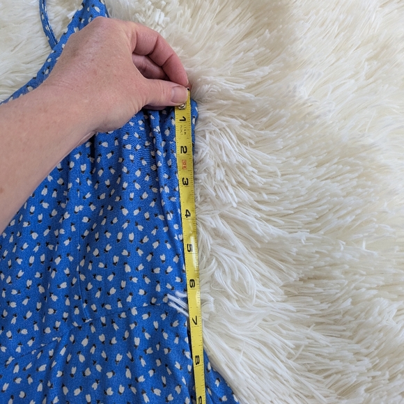 Rollas Brand Blue Tulips Button-Down Dress, XS - Picture 10 of 10